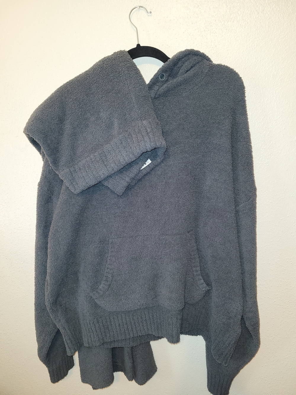 UGG Cozy Knit Lounge Set Gray Hoodie & Pants Plush Soft XL Matching Set